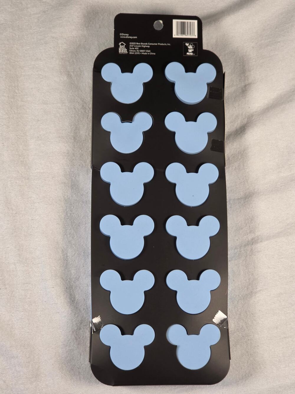 Disney Mickey Mouse Blue Ice Cube Tray 2-Pack NEW